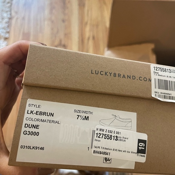 Sale!!! New nib lucky brand textile slip on shoes loafers sz 7.5 $69 - Picture 5 of 6